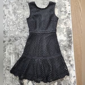 NWT Bloomingdales Aqua Black Sleeveless Dress